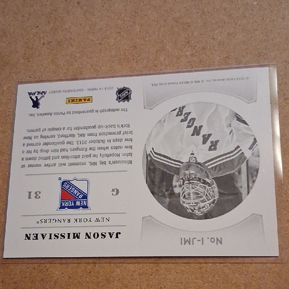 NHL Ink Jason Missiaen Autographed Card - Picture 4 of 4